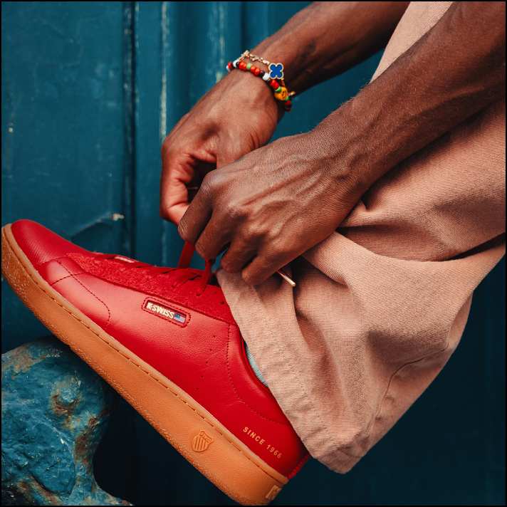 Man with red KSRC shoes
